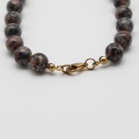 Kette Fossil Jaspis Kugeln 8 mm / 45 cm