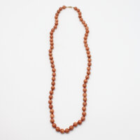 Kette Aragonit rot kugeln 10 mm / 80 cm