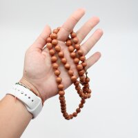 Kette Aragonit rot kugeln 10 mm / 80 cm