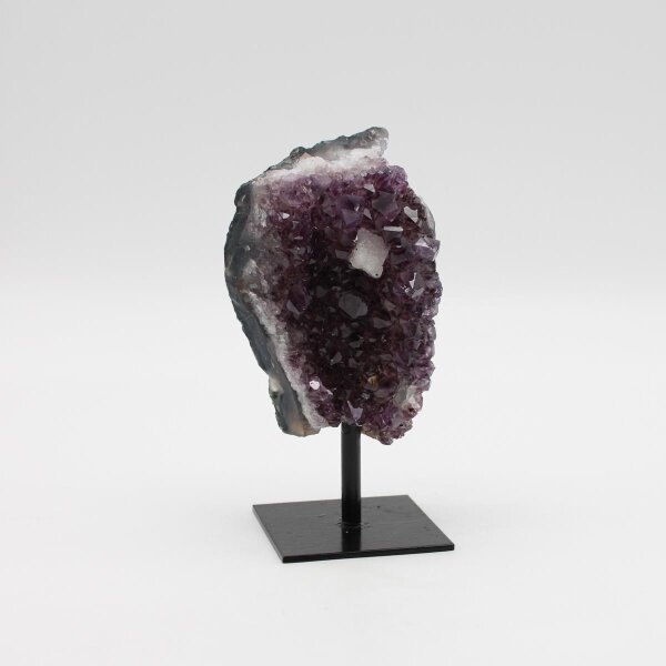 Amethyst Druse auf Metallständer, Qualität extra, Größe 1