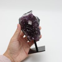 Amethyst Druse auf Metallständer, Qualität extra, Größe 1