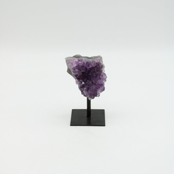Amethyst Druse auf Metallständer, Qualität extra, Größe 2