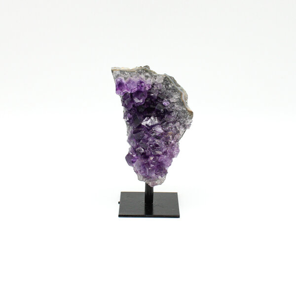 Amethyst Druse auf Metallständer, Qualität I, Größe 3