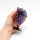 Amethyst Druse auf Metallständer, Qualität I, Größe 3