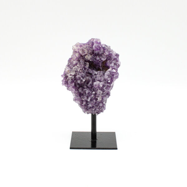 Amethyst Druse auf Metallständer, Qualität I, Größe 4