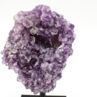 Amethyst Druse auf Metallständer, Qualität I, Größe 4