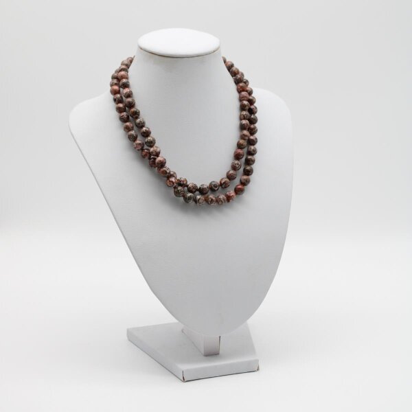 Kette Leoparden Jaspis Kugeln  endlos, 8 mm / 80 cm