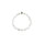 Armband Chalcedon Kugeln 4 mm, Bergkristall Kugeln 5 mm, Edelstahl Kugel 6 mm