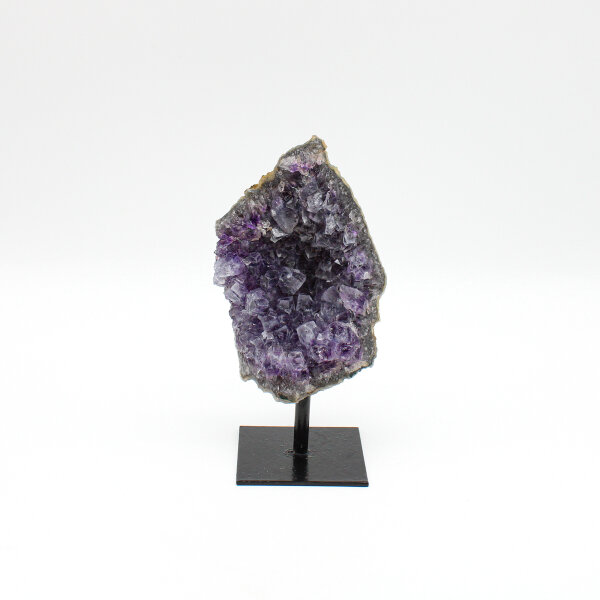 Amethyst Druse auf Metallständer, Qualität extra, Größe 7