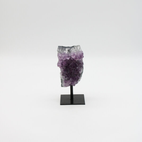 Amethyst Druse auf Metallständer, Qualität extra, Größe 9