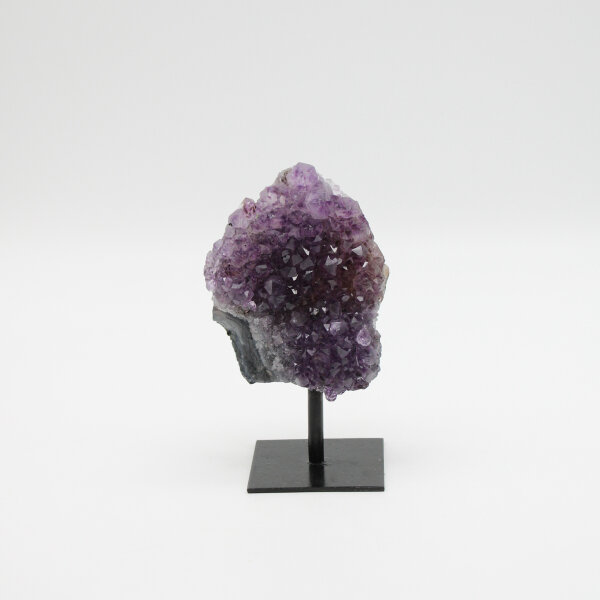 Amethyst Druse auf Metallständer, Qualität extra, Größe 13