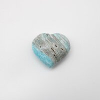 Herz Aragonit blau, Größe 4