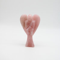 Engel aus Rosenquarz, 587 Gramm