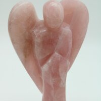 Engel aus Rosenquarz, 587 Gramm