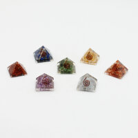 Pyramiden Chakra Orgonit, 7 Stück