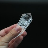 Doppelender Bergkristall facettiert, Größe 1