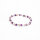Armband Rosenquarz, Bergkristall und Amethyst Kugeln 4 mm