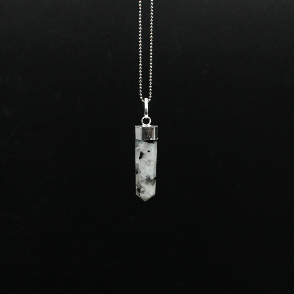 Anhänger Mondstein silberfarben gefasst