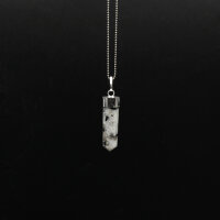 Anhänger Mondstein silberfarben gefasst