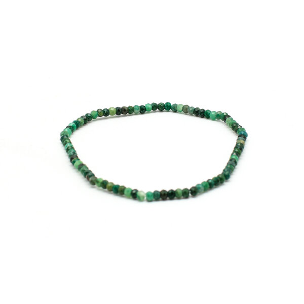 Armband Smaragd 3 mm facettiert