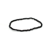 Armband Turmalin schwarz 4  mm facettiert