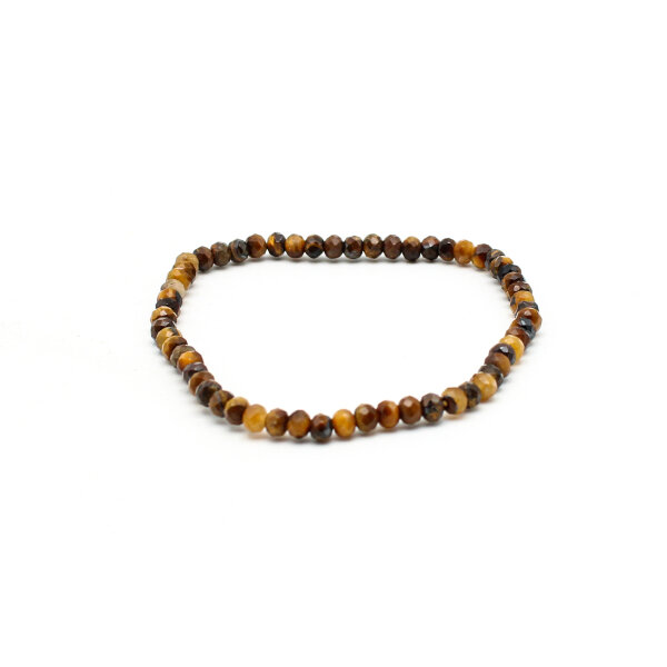 Armband Tigerauge 4 mm facettiert
