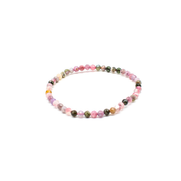 Armband Turmalin mix 4 mm facettiert