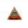 Pyramide Chakra Orgonit  7 x 7 cm mit Gravur Blume des Lebens