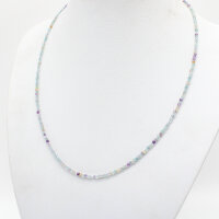 Kette Fluorit mix 2 mm, facettiert