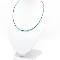 Kette Chrysokoll 2 mm, facettiert