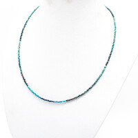 Kette Chrysokoll 2 mm, facettiert