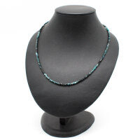 Kette Turmalin blau 2 mm, facettiert