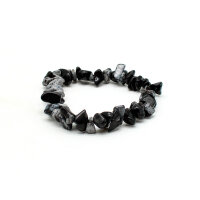 Armband Schneeflocken Obsidian Splitter