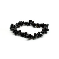 Armband Obsidian schwarz Splitter