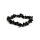 Armband Obsidian schwarz Splitter