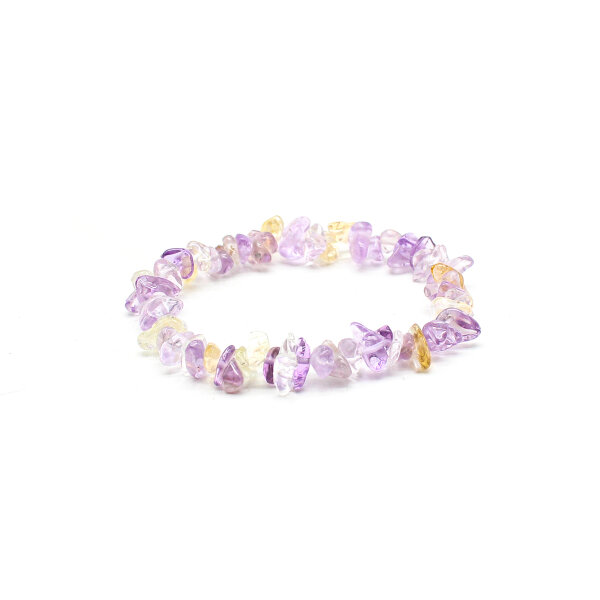 Armband Amethyst mit Citrin Splitter