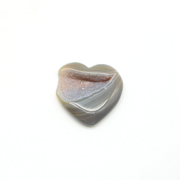Herz Achat Druse poliert, Größe 4