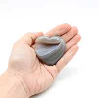 Herz Achat Druse poliert, Größe 4