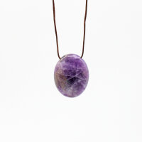 Anhänger Amethyst oval mit Band