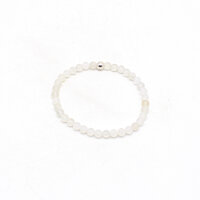 Armband Bergkristall gefrostet Kugeln 5 mm mit...