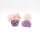 Bergkristall, Rosenquarz und Amethyst roh – 4er Set