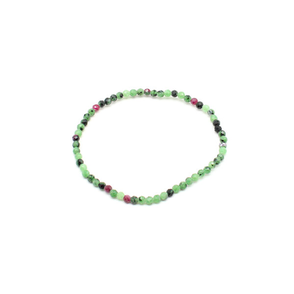 Armband Rubin - Zoesit facettiert 3 mm