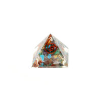 Pyramide Chakra Orgonit 3 x 3 cm mit Kupferspirale