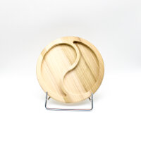 Yin Yang Teller aus Naturholz zum Selbst Bestücken