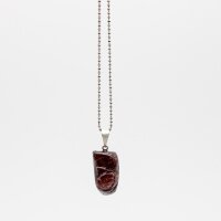 Anhänger Granat Trommelstein mit Stiftöse