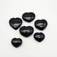 Herzen Turmalin schwarz, verschiedene Größen