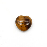 Herz Tigerauge 30 mm x 30 mm