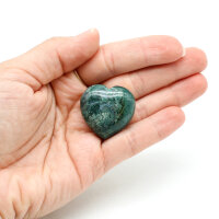 Herz Moosachat 30 mm x 30 mm