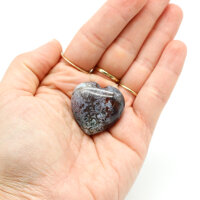 Herz Moosachat 30 mm x 30 mm