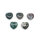 Herz Moosachat 30 mm x 30 mm
